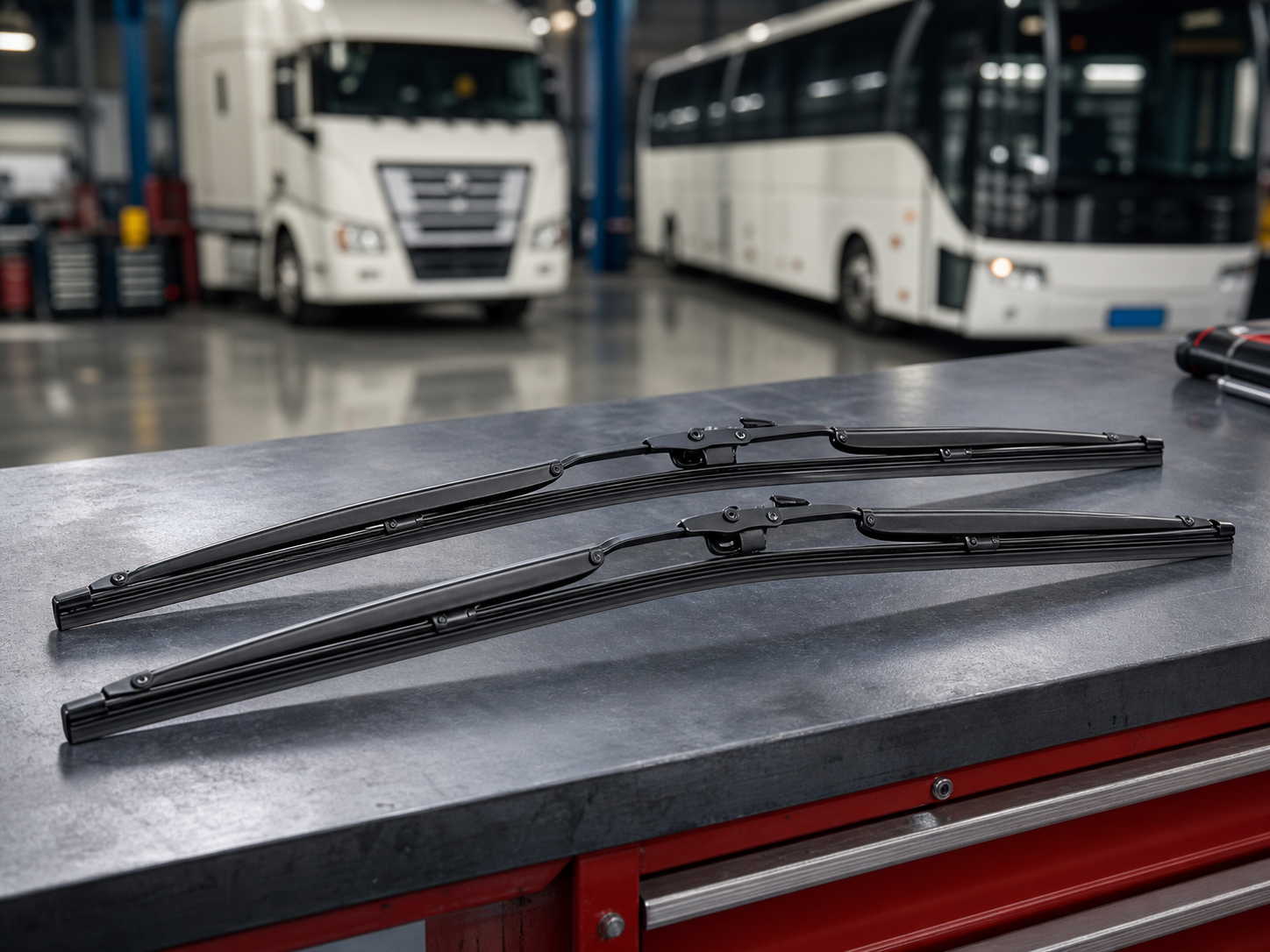 Truck and bus commercial vehicle wiper blades
