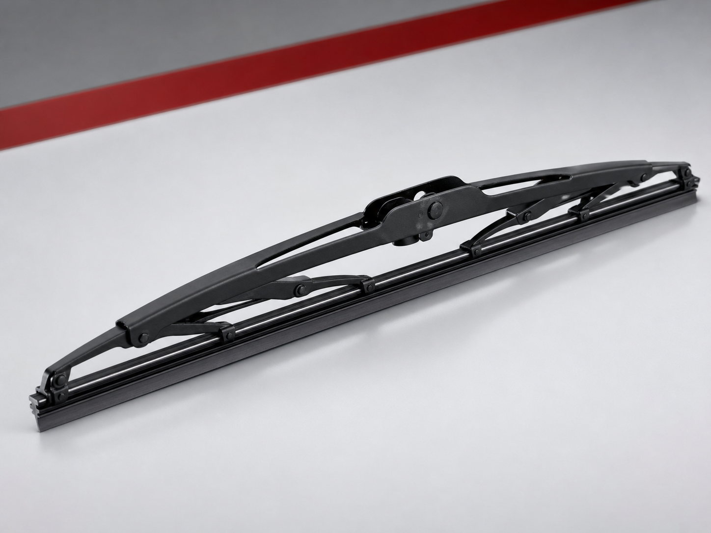 Conventional metal frame wiper blade